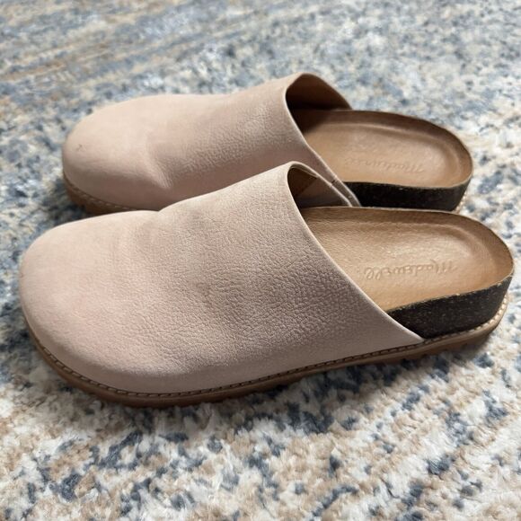 Madewell The Layne Clog Mule Women 7 Leather Slip On Classic Comfort Dusty Blush - Picture 4 of 10